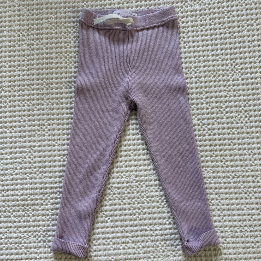 Purple Knit ZARA Pants